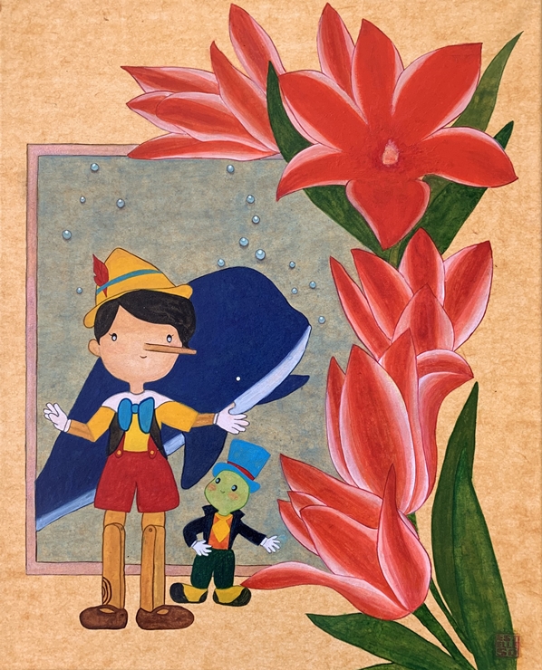 The-Adventures-of-Pinocchio-Estelle-SO-41x33cm-Color-on-korean-paper-2019